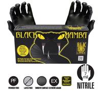 Nero Mamba Guanti IN Nitrile Resistente Monouso Meccanica Officina [ S,M,L,XL