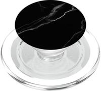Nero Marmo-Look - Bianco Grigio - Semplice Elegante Calma Moderno PopSockets PopGrip per MagSafe
