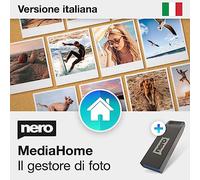 Nero MediaHome Media Manager su USB | Organizza Foto, Musica e Video con AI | Crea Slideshow e Riproduci Contenuti | Licenza a Vita | 1 PC | Windows 11 / 10 / 8 / 7