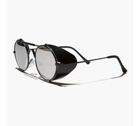 Nero Metallo Steampunk Sole Con Pieghevole Lato Scudi Lente a Specchio - Bram