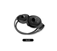 (Nero) Mini 503 Sport Cuffie Bluetooth wireless pieghevoli Hi-Fi Stereo Cuffie con archetto da collo