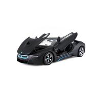 (Nero) Modello di auto in lega BMW I8 Supercar 1:24 Modelli pressofusi e veicoli giocattolo Colleziona
