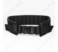 Nero MOLLE Cintura Modulare - Tattico Imbottito Airsoft Esercito Militare Nuovo