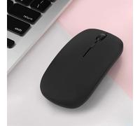 (Nero) Mouse Bluetooth silenzioso Marcaron Computer Laptop Mouse ottico Wireless per iPad Samsung Tablet
