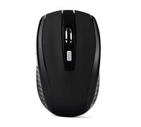 (Nero) Mouse wireless ottico rosso USB 6D per mouse da gioco per computer portatili dal design ergonomico