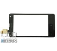 Nero Nokia Lumia 435 532 Touch Screen Digitalizzatore Vetro di Ricambio