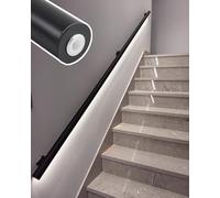Nero opaco ir il con LED Mot Sensor Light Wall Mounted Indoor ase Light Kit Lato Destro 2.8m/9.2ft per Maggiore Sicurezza e Sle