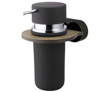 Nero Opaco/Marrone Serbatoio Dispenser Sapone Liquid Bagno WC Sospeso Accessorio
