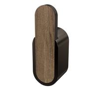 Nero Opaco/Marrone Unico Gancio Porta Asciugamani Bagno WC Sospeso Accessorio