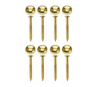 Nero/Oro/Argento Chitarra Collo Giunto Puntali Boccola Con Viti Accessori Per Chitarra Per Elettrico Confezione Da 8Pcs Collo Giunto Ferrule Boccola Con Vite