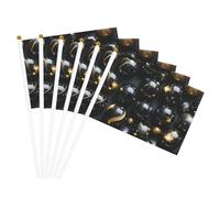 Nero Oro Marmo Stampa Facilitazione Portatile Bandiera Leggero Parata Home Decor Eventi Uso Versatile