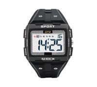 (Nero) Orologio digitale oversize con numeri grandi, facile da leggere, resistente all'acqua 5 ATM