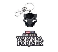 Nero Panther Wakanda Forever Portachiavi & Pin
