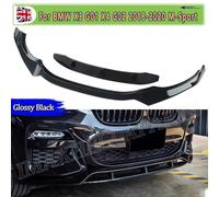 Nero Paraurti Anteriore PER BMW X3 G01 X4 G02 SPLITTER Anteriore LIP FIT 2017 2018 2019 2020 M PERFORMANCE Benzina SUV LIP SPOILER Trim