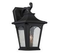 Nero Parete Lanterna IP44 Rustico Cortile Elegante Mary Esterni Casa Porta