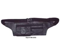 Nero Pelle Marsupio Soldi Cintura Porta Passaporto Viaggio Marsupio US Venditore