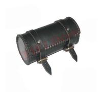Nero Pelle Tessuta Orlo Strumento Borsa Rollio + Attillato Per BSA Triumph Ariel
