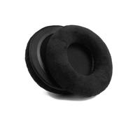 (Nero peluche) Cuscinetti auricolari di ricambio per Pioneer HDJ X7/X5/X10/1000/1500/2000DJ in tessuto
