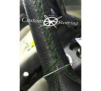 Nero Perforata Volante IN Pelle Cover Per Ford Tourneo Custom 13-18