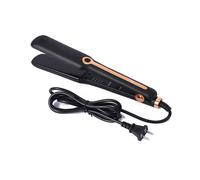 (nero) Piastra per capelli professionale da donna, portatile, piccola, elettrica, per lo styling dei