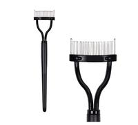 Nero Piegaciglia Metallo Pennello Ciglia Pettine Portatile Lash Separatore Pieghevole Curl Bellezza Trucco Strumento Cosmetico Durata e attrazione