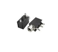 Nero PJ-316 Connettore jack da 3,5 mm Cuffie audio mono Presa femmina Tipo di saldatura Adattatore for spina interfaccia audio con montaggio su PCB ( Size : 5Pcs )