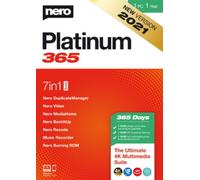 Nero Platinum 365 2021 - 1 PC 1 Year Key GLOBAL