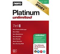 Nero Platinum Unlimited 2021 - 1 PC Lifetime Key GLOBAL