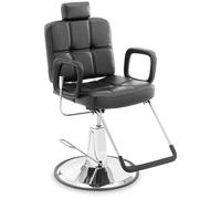 Nero Poltrona da barbiere - Testa e poggiapiedi - 52 - 64 cm 150 kg - Nera | physa