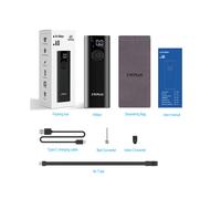 (Nero) Pompa elettrica per bicicletta con compressore d'aria Cycplus A8 per auto, accessorio per bic