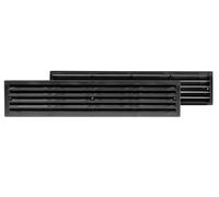 Nero Porta Griglia di Ventilazione 450mm x 92mm Due Lato Cover 45cm x 9.1cm