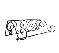 Nero Porta Rotolo in Ferro Stile Vintage Industriale, da Parete | Carta Assorbente e Stracci da Cucina, Montaggio a Parete, Facile da Pulire, Uso Domestico e Ufficio