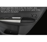 Nero Punto 2X Porta Posteriore Bracciolo Pelle Cover Per Subaru Impreza Wrx Sti