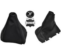 Nero Punto pelle Nera Manuale Cambio Ghetta Del Freno a Mano Per Volvo S80 98-06