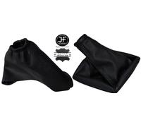 Nero Punto Per Opel Omega C 00-03 Cambio Freno a Mano Stivaletti Set Pelle