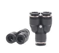 Nero PY PW a tre vie diametro variabile pneumatico connettore rapido tubo trachea connettore accessori compressore d'aria 4 8 10 12mm(PY-10)