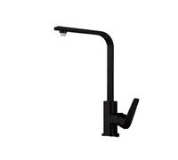 Nero Quadrato Singolo Maniglia Rubinetto Della Cucina Rotante Freddo & Hot Tap Premium Rame Design Moderno per la Casa 7 Parola Vernice Finitura Lavello Apparecchio
