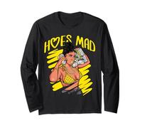 Nero Ragazza Boss Babe x Zappe Mad x Pila di soldi Maglia a Manica