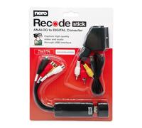 Nero Recode Stick | VHS a USB Convertitore | Digitalizzare VHS in autonomia | Acquisizione Video Analogico a Digitale | S-VHS | Hi8 | Super 8 | DVD su PC | Windows 10/11 | macOS