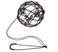 Nero Rete da Calcio Borsa Bold Crittografia Corda Elastica Calcio Allenamento