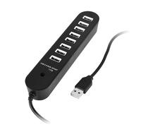 nero rettangolare 50cm cavo 1TB 8 porti USB 2.0 bocchetta divisore adattatore