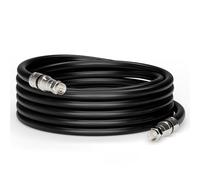 Nero RG6 cavo coassiale (cavo coassiale), Made in the USA, con connettori a compressione, F81/RF, digitale coassiale per audio/video, Cabletv, antenna, e satellite, CL2 20 ft Black - RG11