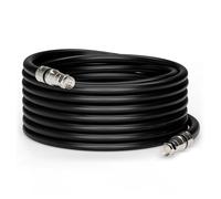 Nero RG6 Cavo coassiale (Cavo coassiale), Made in The USA, con connettori a Compressione, F81/RF, Digitale coassiale per Audio/Video, Cabletv, Antenna, e Satellite, CL2 125 ft Black - RG11
