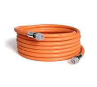 Nero RG6 Cavo coassiale (Cavo coassiale), Made in The USA, con connettori a Compressione, F81/RF, Digitale coassiale per Audio/Video, Cabletv, Antenna, e Satellite, CL2 30 ft Orange - Direct Burial