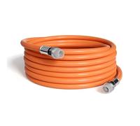Nero RG6 cavo coassiale (cavo coassiale), Made in the USA, con connettori a compressione, F81/RF, digitale coassiale per audio/video, Cabletv, antenna, e satellite, CL2 40 ft Orange - Direct Burial