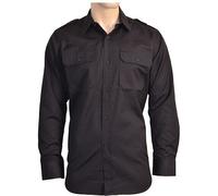 Nero Ripstop Campo Camicia - Militare Cotone Esercito Tattico Nuovo