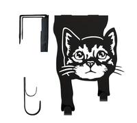Nero Rivestito Animale Appendiabiti Ampia Capacità Di Carico Sopra Gancio Per Bagno Camera Da Letto Soluzione Di Stoccaggio Camera Da Letto Bagno Porta Gancio