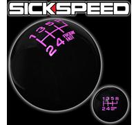 Nero/Rosa Fing Veloce Cambio Pomello Per 6 Velocità Corto Copriletto 16X1.5 K22