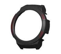 (Nero rosso) Custodia protettiva per schermo per Mibro GS, rigida, antigraffio, con paraurti.