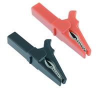 Nero+Rosso Isolato 55mm Coccodrillo Connettore Clip 20A Alligatore